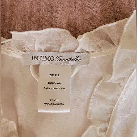 ✨ Luxury White Ivory Robe Size S - Picture 2 of 8